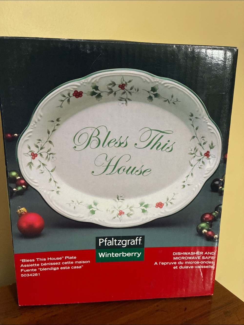 Pfaltzgraff Winterberry BLESS THIS HOUSE Plate